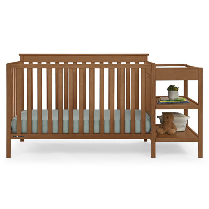 DCB: Chestnut (836) 15-Ellie 5-in-1 Convertible Crib and Changer