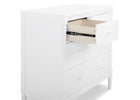 Bianca White (130) 13-Saint 4 Drawer Dresser with Changing Top and Interlocking Drawers