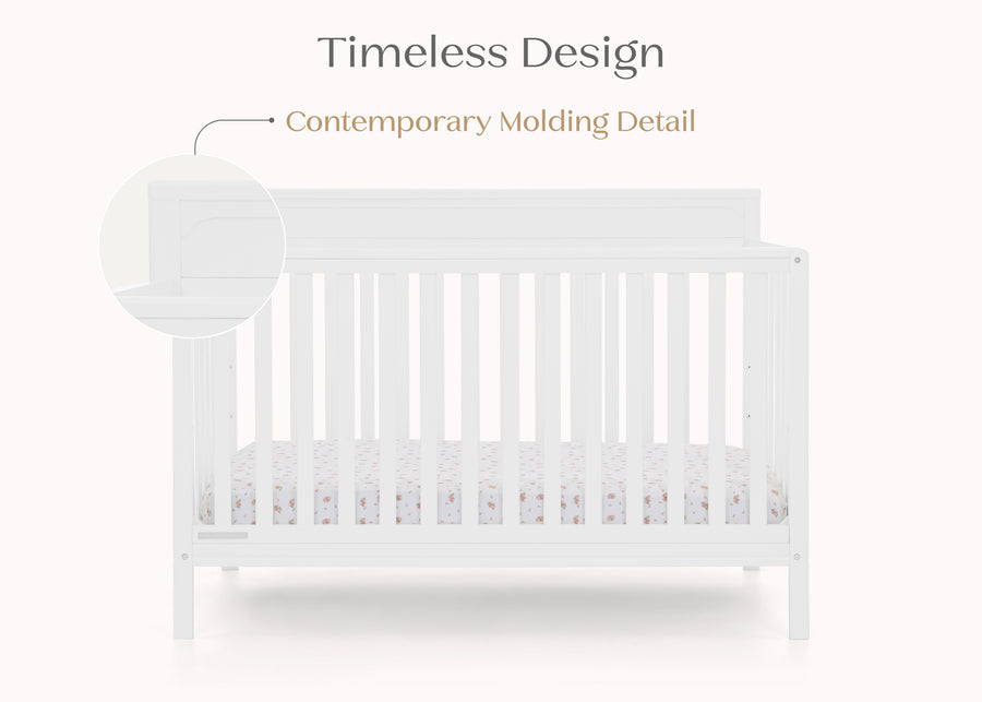 Bianca White (130) 22-Isabelle 6-in-1 Convertible Crib