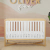 Bianca White with Natural (123) 48-Tribeca 4-in-1 Convertible Crib