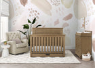 Rustic Acorn (1383) 1-Caden 6-in-1 Convertible Crib with Trundle Drawer