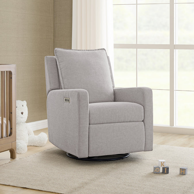 Ash (1547) 12-babyGap Harlowe Power Recliner with USB-A and Type-C Ports in Stain-Resistant Performance Fabric