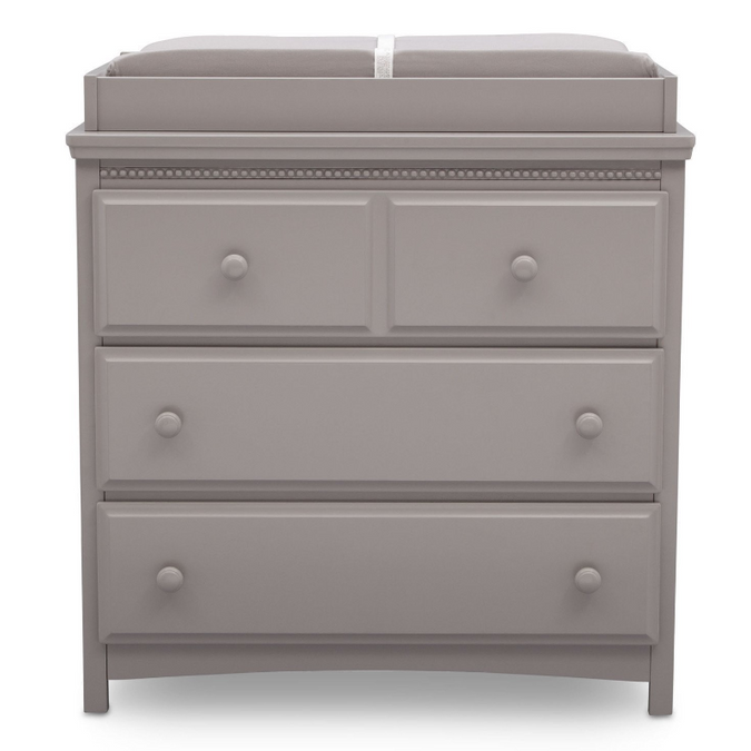 Grey (026) 22-Emerson 3 Drawer Dresser with Changing Top