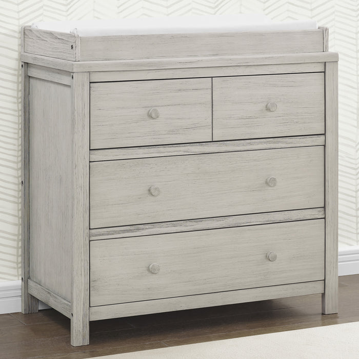 Rustic Mist (1373) 0-Cambridge 3 Drawer Dresser with Interlocking Drawers