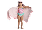 Pink Cat (1261) 8-Kids Hooded Bath Towel with Pockets