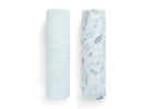 Sea Life (3236) 2-100% Cotton Muslin Baby Receiving Blankets - 2 Pack