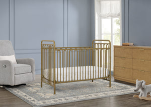 Melted Bronze (1362) 1-Darcy 4-in-1 Convertible Metal Crib
