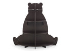Bear Brown (1471) 3-Bear Bookcase