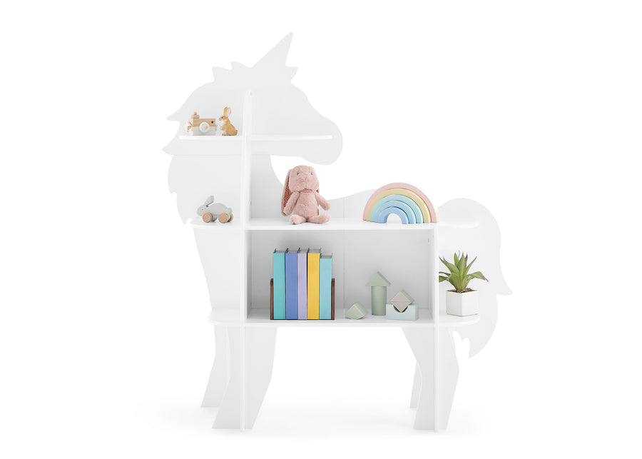 DCB: Unicorn White (1472) 6-Unicorn Bookcase