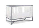 White with Grey (027) 10-Tribeca 4-in-1 Convertible Crib