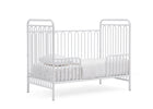White (1309) 10-Darcy 4-in-1 Convertible Metal Crib