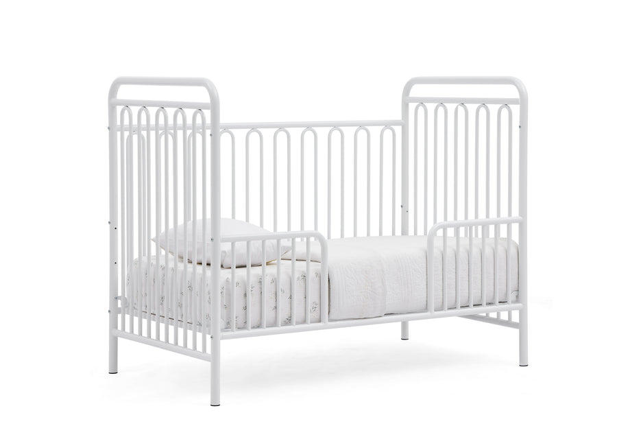 White (1309) 10-Darcy 4-in-1 Convertible Metal Crib