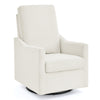 DCB: Ivory (771) 30-Andie Nursery Glider Swivel Chair with Stain-Resistant LiveSmart Fabric