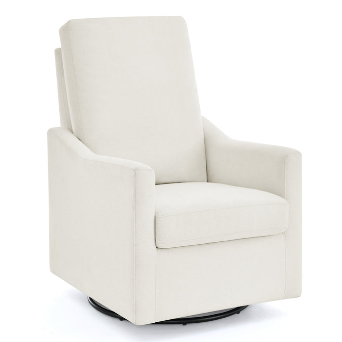 DCB: Ivory (771) 30-Andie Nursery Glider Swivel Chair with Stain-Resistant LiveSmart Fabric