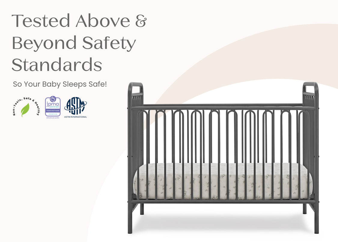 Darcy 4-in-1 Convertible Metal Crib