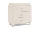 Soft Beige (1560) 23-Ari 3 Drawer Dresser with Changing Top