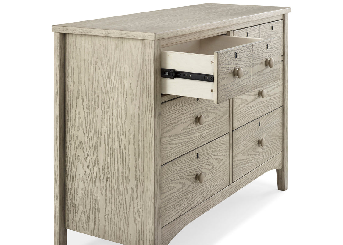 Farmhouse 6 Drawer Dresser with Interlocking Drawers