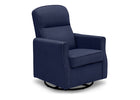 Navy blue armchair on a white background 10-Clair Slim Nursery Glider Swivel Rocker Chair