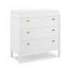Bianca White (130) 6-Remy 3 Drawer Dresser with Changing Top