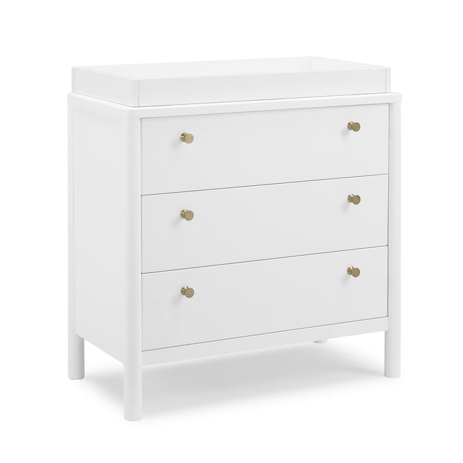 Bianca White (130) 6-Remy 3 Drawer Dresser with Changing Top