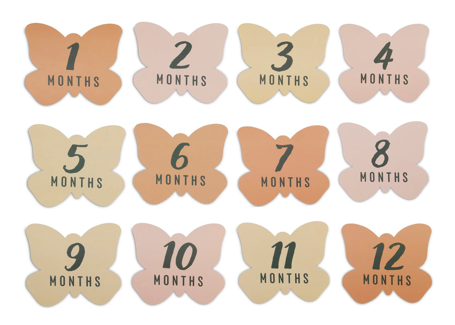 Floral (1287) 12-Milestone Baby Blanket