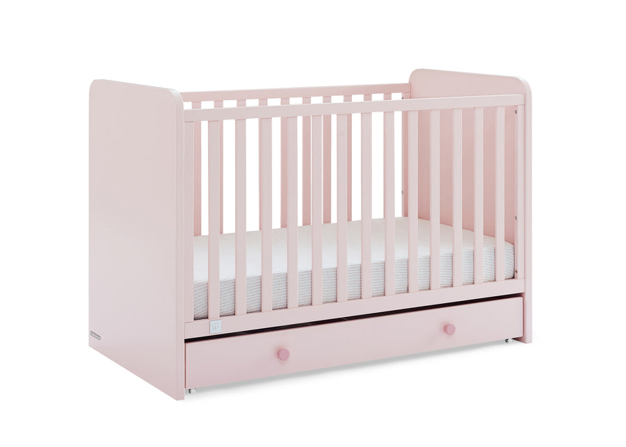 Blush Pink with Dark Pink (1480) 3-babyGap Graham 4-in-1 Convertible Crib with Storage Drawer