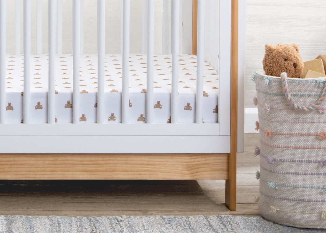 Tan Teddy Bears & Stripes (2407)