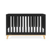 DCB: Ebony with Natural (1482) 16-Frankie 4-in-1 Convertible Crib