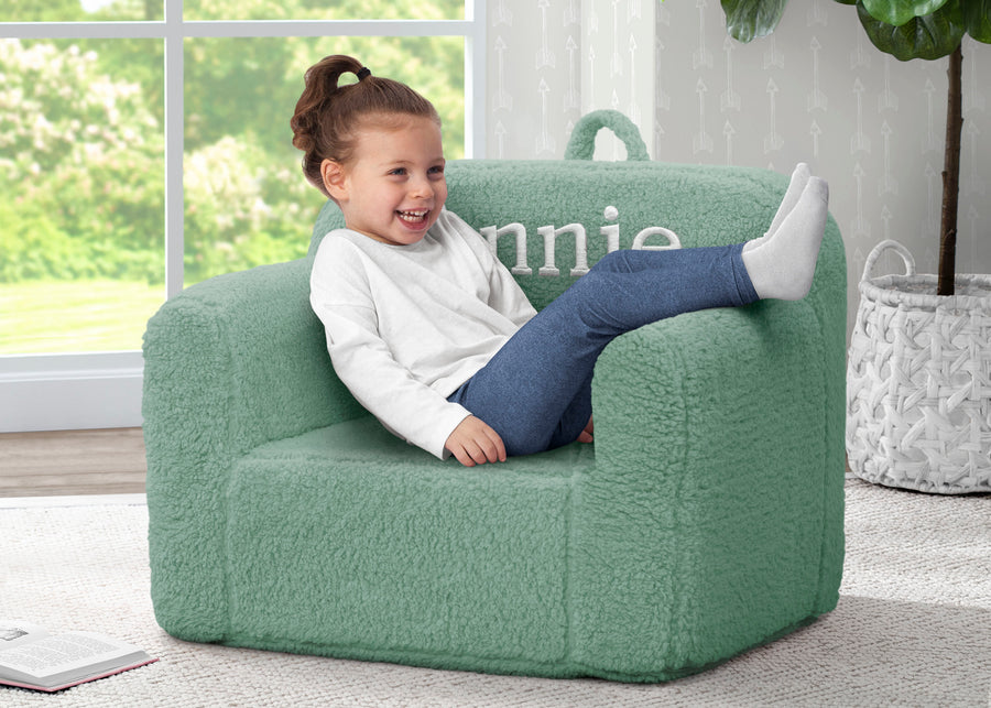 Sage (1292) 6-Personalized Cozee Sherpa Chair for Kids
