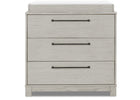 Rustic Mist (1373) 2-Rustic 3 Drawer Dresser with Interlocking Drawers