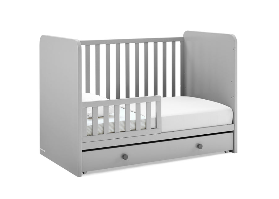 Grey with Dark Grey (1478) 21-babyGap Graham 4-in-1 Convertible Crib with Storage Drawer