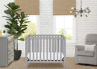 Grey (026) 5-Gio Mini Crib with 2.75-Inch Mattress