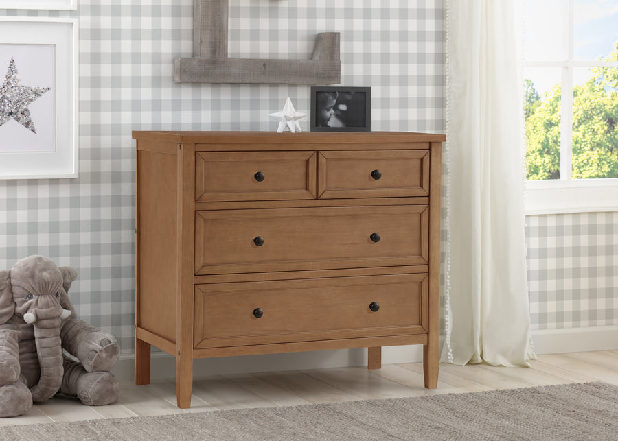 Chestnut (836) 41-Epic 3 Drawer Dresser with Interlocking Drawers