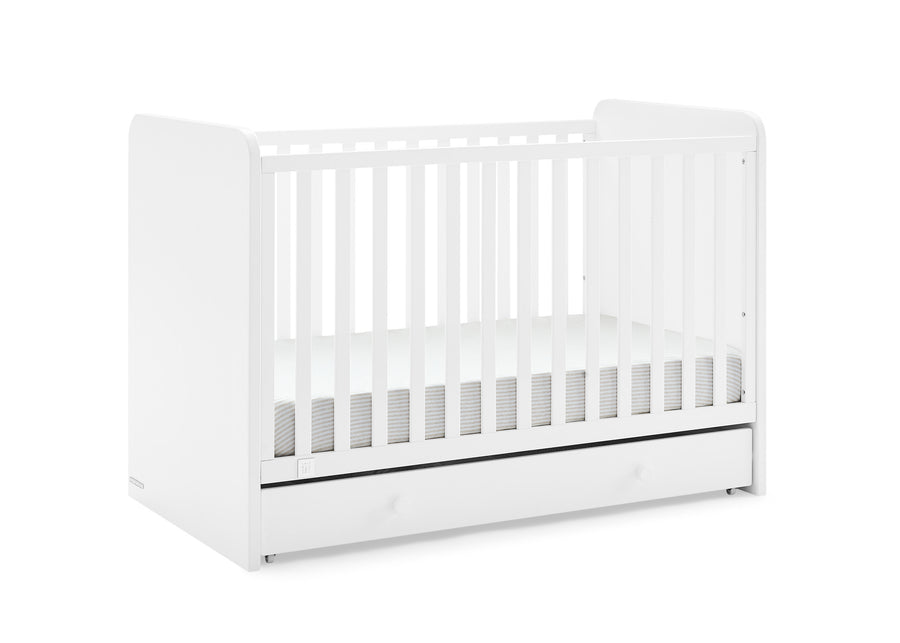 Bianca White (130) 12-babyGap Graham 4-in-1 Convertible Crib with Storage Drawer