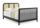 Ebony with Textured Almond (1507) 7-Theo 6-in-1 Convertible Crib