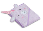 Light Purple Unicorn (1262) 3-Baby Hooded Bath Towel