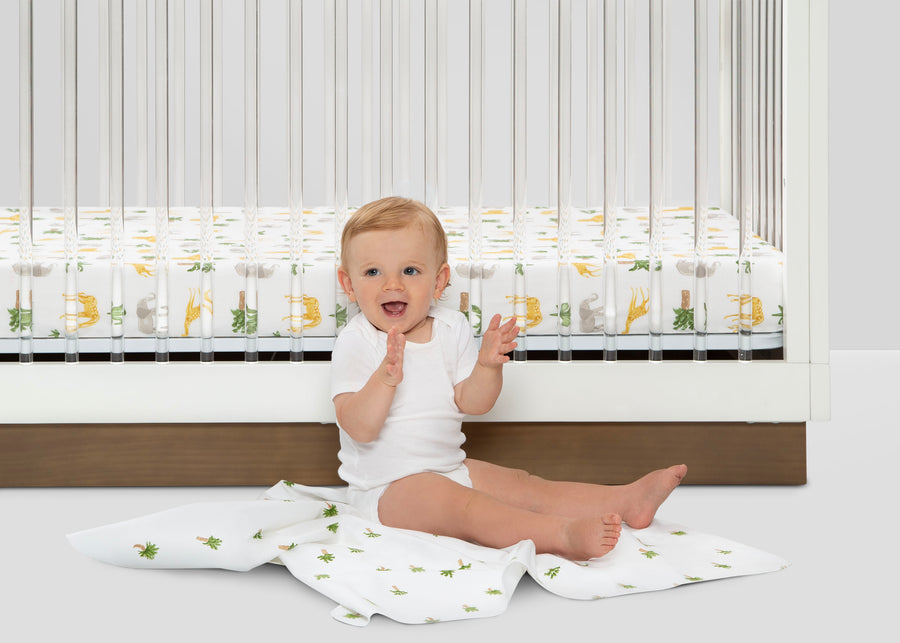 Safari Friends (3414) 7-Fitted Crib Sheets - 3 Pack