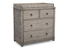 Rustic White (119) 8-Monterey 4 Drawer Dresser with Changing Top and Interlocking Drawers