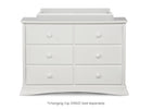 White (100) 7-Bentley 6 Drawer Dresser