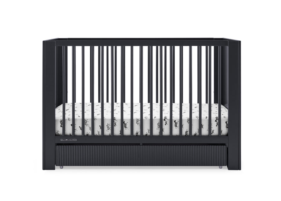 Midnight Grey (1360) 18-Cassie 4-in-1 Convertible Crib with Underdrawer