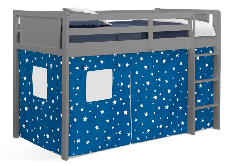 Stars (3207) 5-Bed Tent - Curtain Set for Twin Loft or Bunk Bed (Bed Sold Separately)