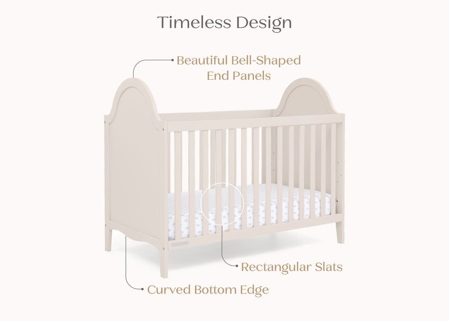 Soft Beige (1560) 5-Willa 4-in-1 Convertible Crib