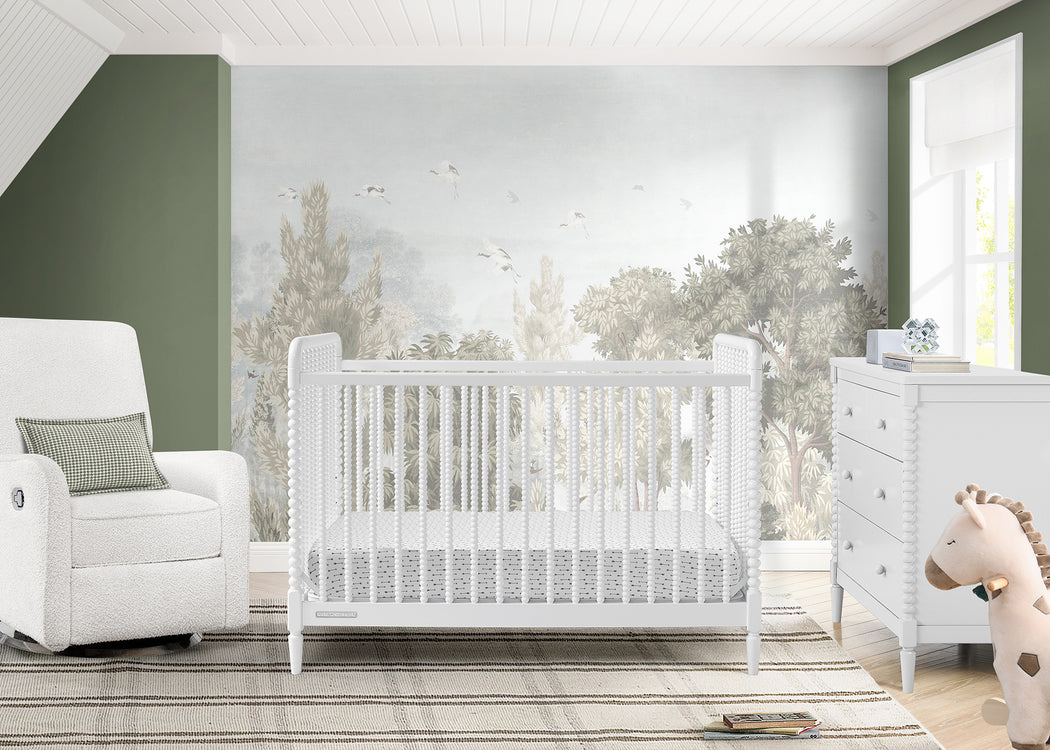 Saint 4-in-1 Convertible CribBianca White (130)