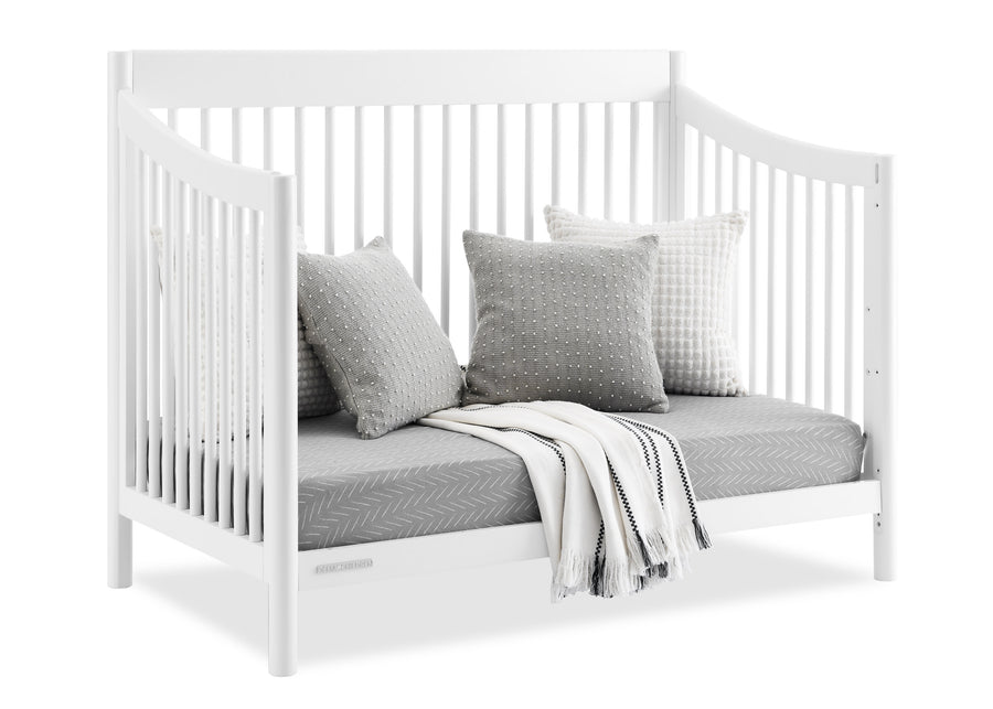 Bianca White (130) 14-Brooks 6-in-1 Convertible Crib