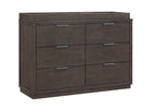 Rustic Grey (084) 15-Forever 6 Drawer Dresser with Interlocking Drawers - Naturals Collection