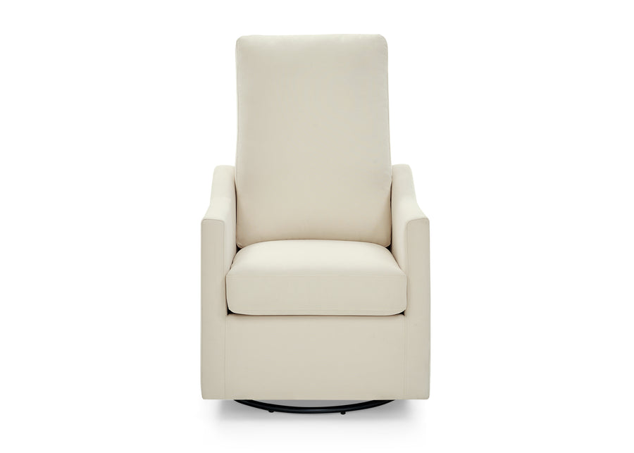Peyton Cream (765) 19-Andie Nursery Glider Swivel Chair with Stain-Resistant LiveSmart Fabric