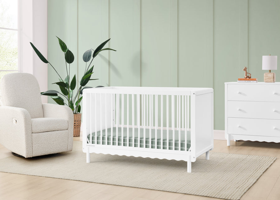 Bianca White (130) 16-William 4-in-1 Convertible Crib - Greenguard Gold Certified