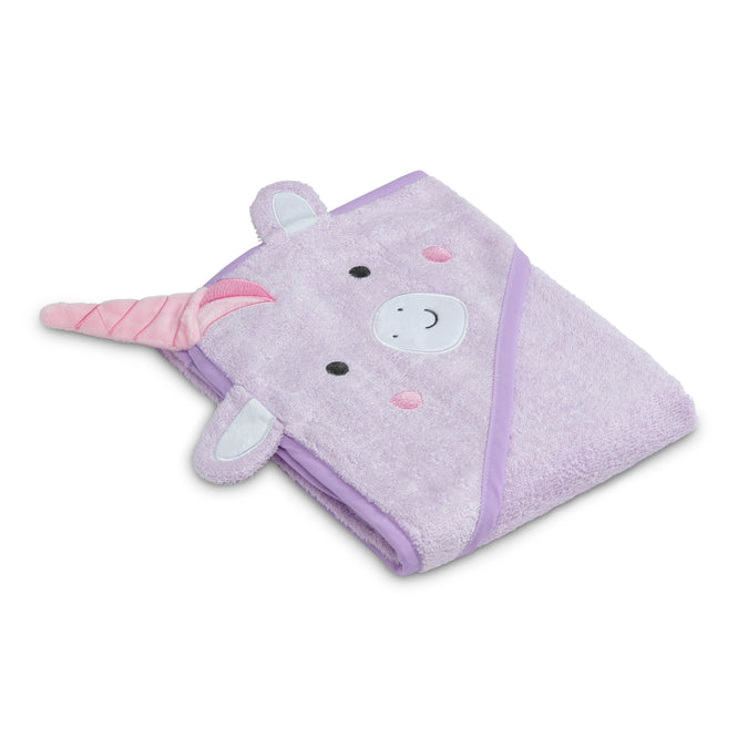 DCB: Light Purple Unicorn (1262) 7-Baby Hooded Bath Towel