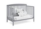 Grey (026) 12-Hanover 6-in-1 Convertible Baby Crib