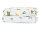 DCB: Safari Friends (3414) 14-Space Exploration Fitted Crib Sheets - 2 Pack